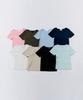 MONGDOL Ribbed Round Neck Short Sleeve Knit Mdkt075_8 Colors
