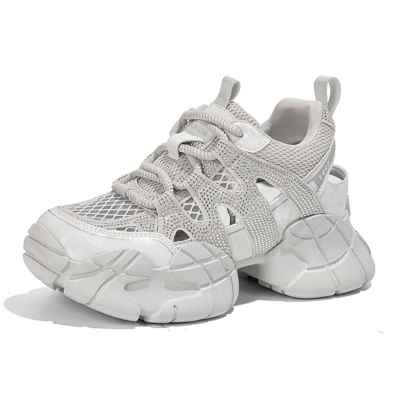 Hollow Dad Shoes Women S Summer Shoes Women S Sports And Leisure Shoes Thick Sole Heightening Dad Sandals 34