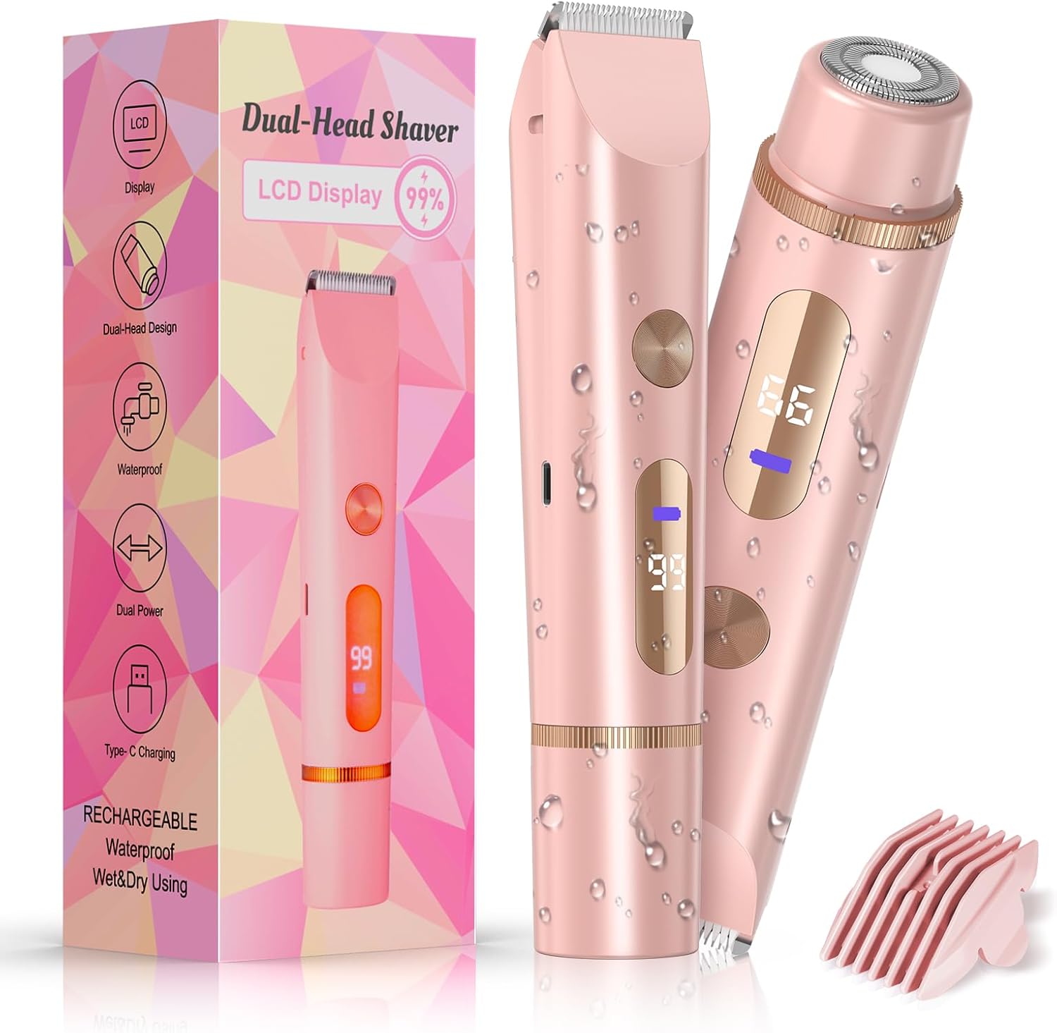 

Trimmer for Women Electric Razors for Women Women s Electric Razor 2 in 1 Shaver Pubic Hair Trimmer United States