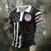 Men's Casual Quick Dry Mesh Golf Polo Shirt Short Sleeve Letter Print 250th Birthday States Theme 1776-2026 Collar Top