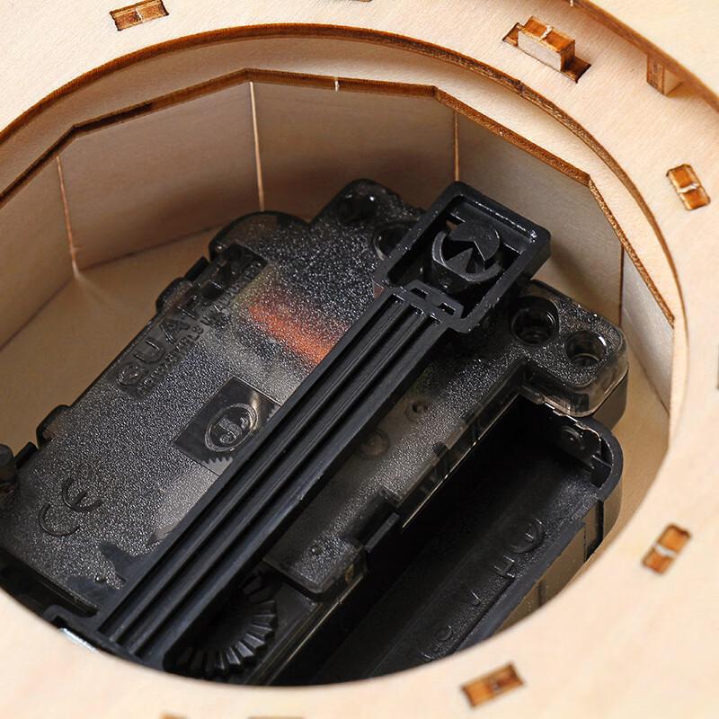 3D Wooden Retro Clock Puzzle Kit