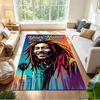 Bob Marley Customized Name Area Rug Design for Game Room Balcony Dining Room Bedrooms Antislip Carpet Office Home Decor