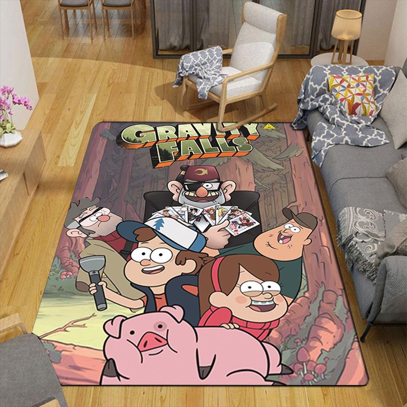 Gravity Falls Rug Floor Mat for Living Room or Bedroom Soft and Comfortable Carpet a Gift for Birthday and Holiday.NFF0928634