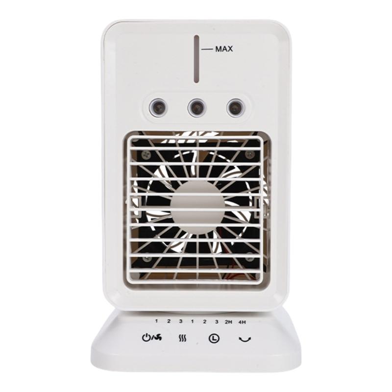 Usb Rechargeable Air Conditioner with 300ML Water Tank Portable Desktop Mist Cooling Fan for Home Dorm or Office Use