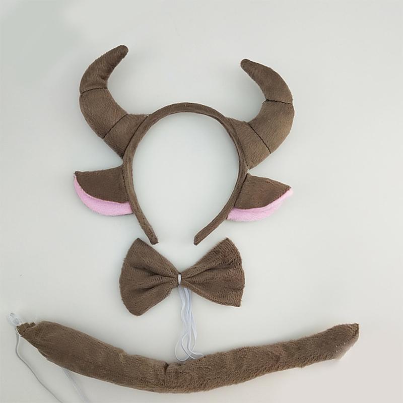 Animal Milk Ear Headwear Dairy Cattle Cow Hairband Party Favor Costume Cosplay
