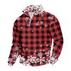 Men's Sweatshirt with Stand Collar Christmas Print Pullover for Casual Wear