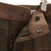 PERVERZE Check Pattern Long pants S Brown Women Used