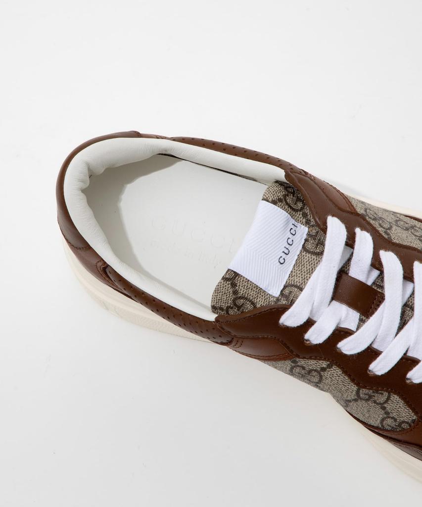 Gucci GG Supreme Size 669582 UPGA0 Men's Sneakers, Beige/Ebony, 25.0 cm, [Used]