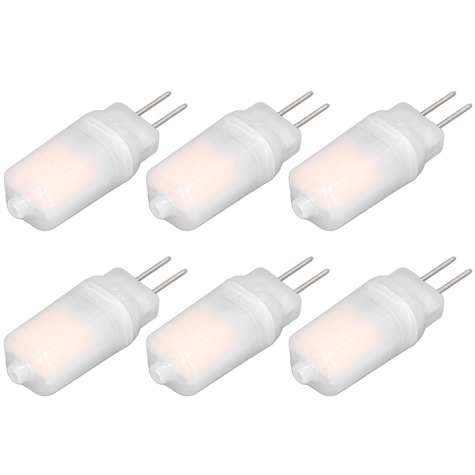 

6pcs G4 LED Bulb 12V 360 degrees Luminescence 360 degrees Heat Dissipation Low Power Consumption General Standard