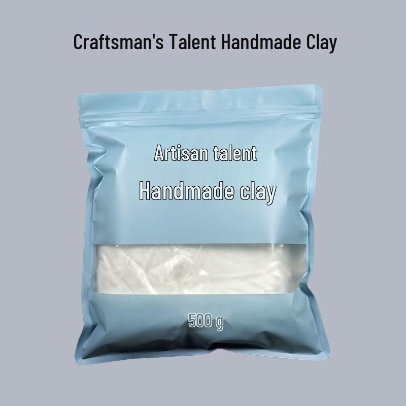 Craftsman Talent 12-Color Non-Toxic Super Light Clay (500g) - Safe, Handmade Rubber Clay