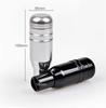 Bestmaple Black Push Type Universal Car Accessories Aluminum AT Shift Knob Silver for Car (Black)