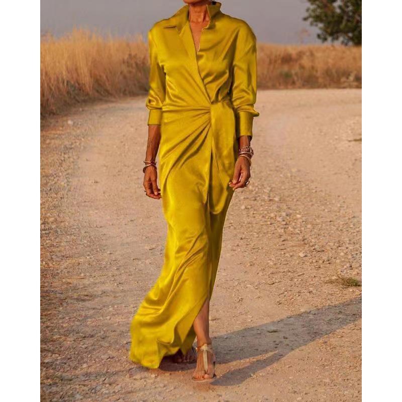 

Жіноче сексуальне боді з високим талією і довгими рукавами з відворотом із розрізом і довгим рукавом. S золотий