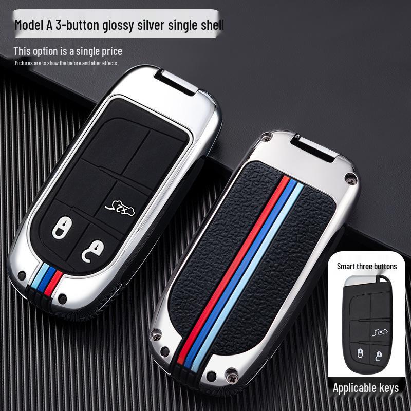 GAC Fiat Viaggio/Ottimo Car Key Case with Metal Shell and Buckle Protection