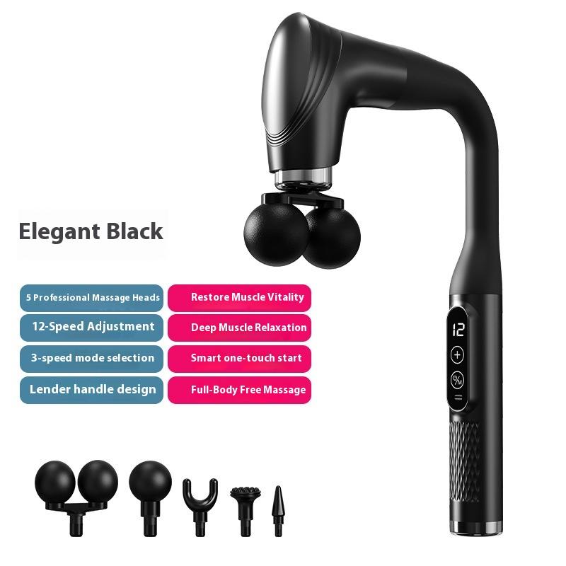 Elbow fascia gun, shoulder, neck, waist and back massage, beating cervical spine massager, new long-handled elbow fascia gun