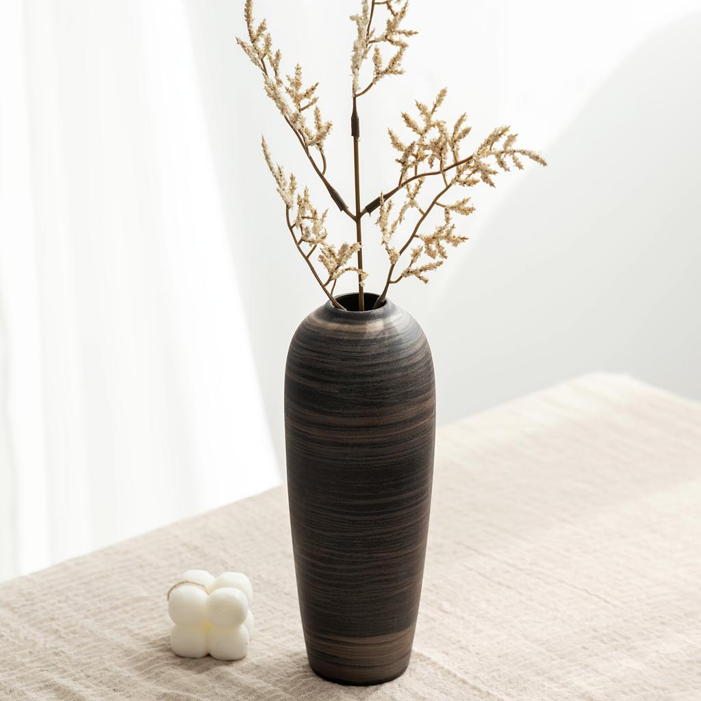 1 Wabi-Sabi Textured Ceramic Vase Home Decor for Instagram Lovers Trendy Ornament, Popular Home Accessory
