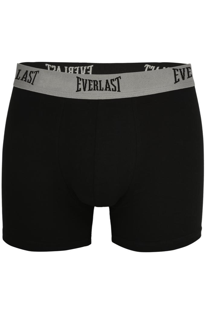 EVERLAST Men's Boxer Shorts Cotton Logo Black Set of 4