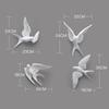 Nordic Creative White Resin Bird Figurines Home Decoration Art Crafts For Living Room Shelves Wedding Party Ornaments