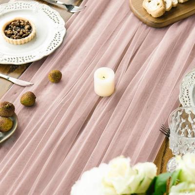 Festive Table Decor Party Table Decoration Elegant Tulle Table Runner for Wedding Decor Bridal Shower Birthday Party for Dessert