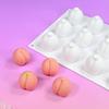 Silicone Fruit Peach Mold for Almond Mousse Cake Baking Flexible Nonstick Pan Home Kitchen Dessert Decoration