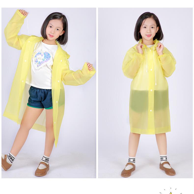 1Pcs Cartoon Duck Frog Raincoat for Children Kids Waterproof Baby Rain Coat Rainwear Boys Girls Raincoats Apron 100~145cm Height
