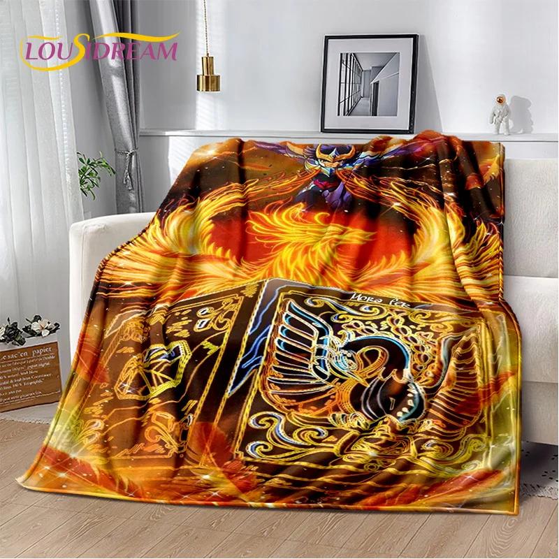 Cartoon Saint Seiya 3D Retro Soft Flannel Blanket for Beds Bedroom Sofa Picnic,Throw Blanket for Cover Outdoor Leisure Nap Gift