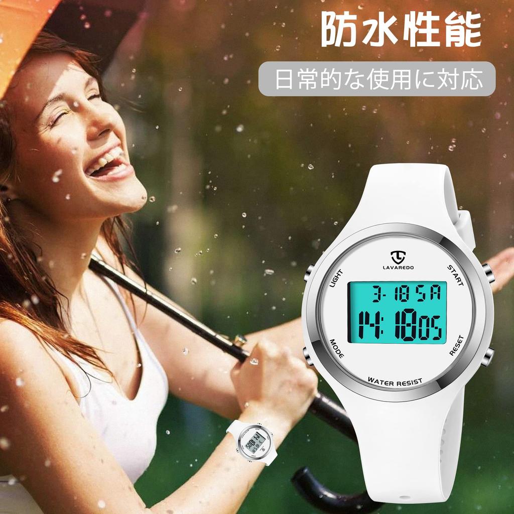 BEN NEVIS Unisex Cyfrowy Zegarek Sportowy, Ponadczasowa Seria Wielofunkcyjna, Wodoodporny Silikonowy Pasek, Podświetlenie LED, Alarm