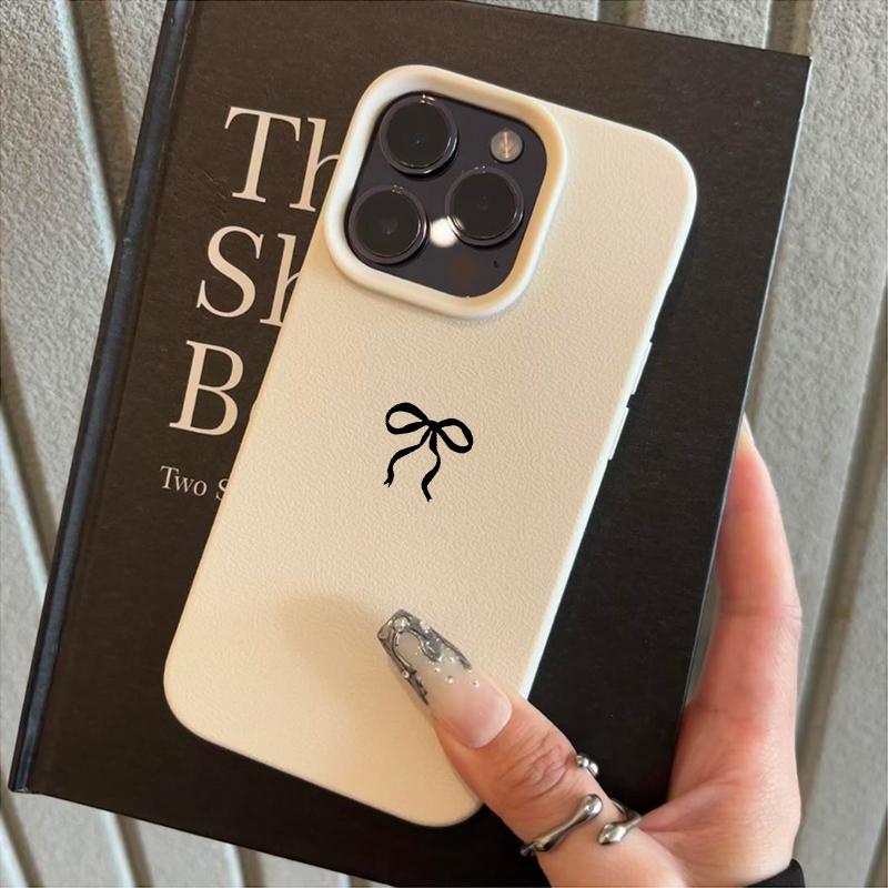 Simple Small Bowknot Pattern Phone Case For IPhone 17 17e 16e 16 15 14 Plus 13 12 11 Pro Max Air Protective Fashion Shell Cover