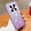 KEYSION Luxury Plating Glitter Phone Case for Huawei nova 13i 12i Transparent Soft TPU Shockproof Back Cover for Huawei nova 12i 13i