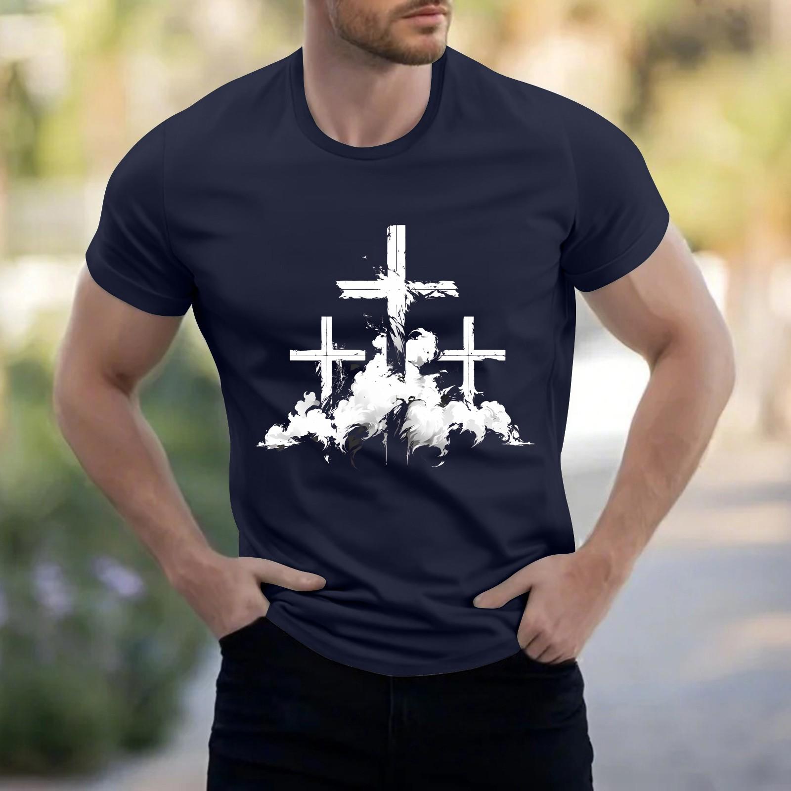 

Мужская рубашка с воротником-стойкой и коротким рукавом, свободная рубашка для отдыха и отдыха, мужская XXL тёмно-синий