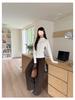 Women's Fleece-Lined Half-Zip Turtleneck Long-Sleeve Base Layer for Autumn/Winter