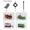 Electric Christmas Train Toys Railway Cars Racing Tracks With Music Santa Claus Christmas Tree Decoration Train Model Toys Gifts