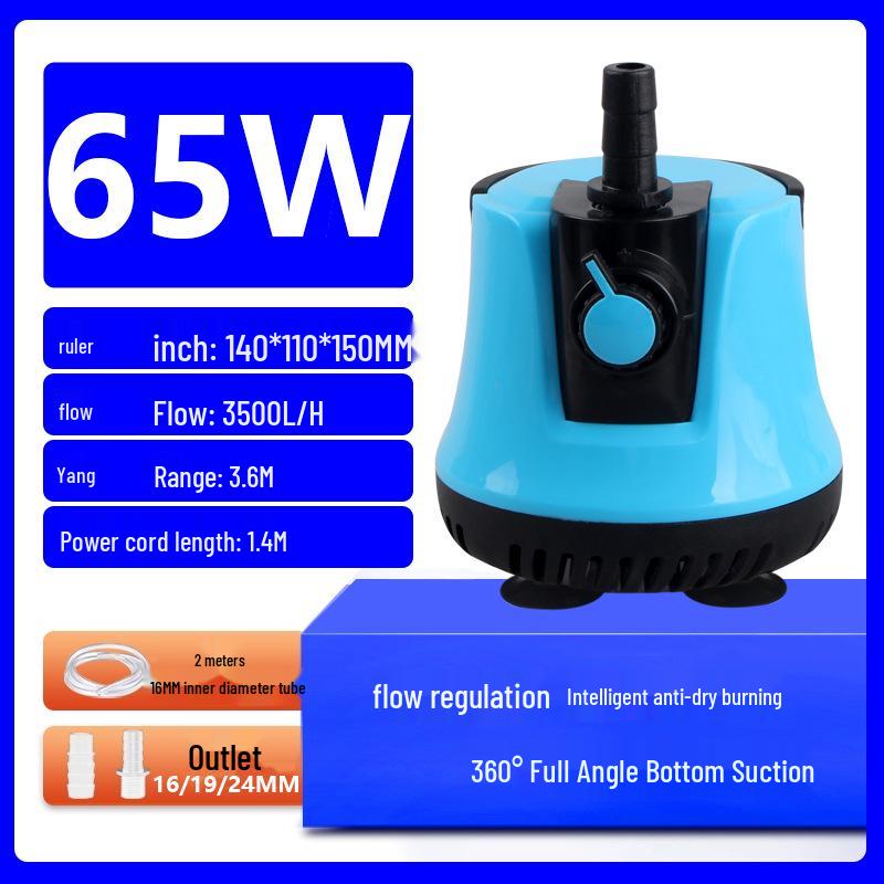 Leise Tauchpumpe für Aquarien und Schildkrötenbecken - Effiziente Wasserzirkulation und Kotabsaugung