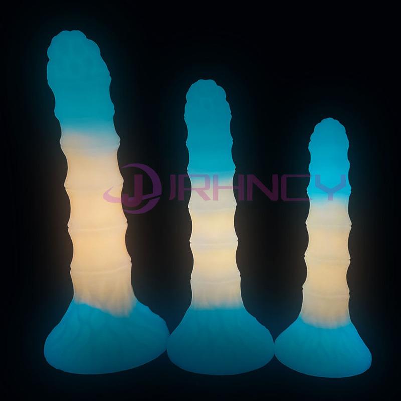 Luminous Anal Sex Toy S/M/L Anal Plug Bamboo Joint Soft Small Butt Plug Sex Toy for Women Men Prostate Massage Silicone Buttplug