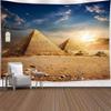 Tenture murale tapisserie de voyage Égypte Pyramide sacrée égyptienne Histoire dans la nature du désert Soleil Décoration d'intérieur Tapisseries Couverture murale