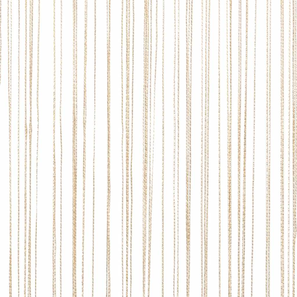 Vidaxl Zasłony Sznurkowe, 2 Sztuki, 100 X 250 Cm, Beżowe