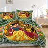 3pcs Snow White Bedding Set - Includes 1 Quilt Cover and 2 Pillowcases, Comfortable Bedding with Stylish Design for Bedroom, Machine Washable - P