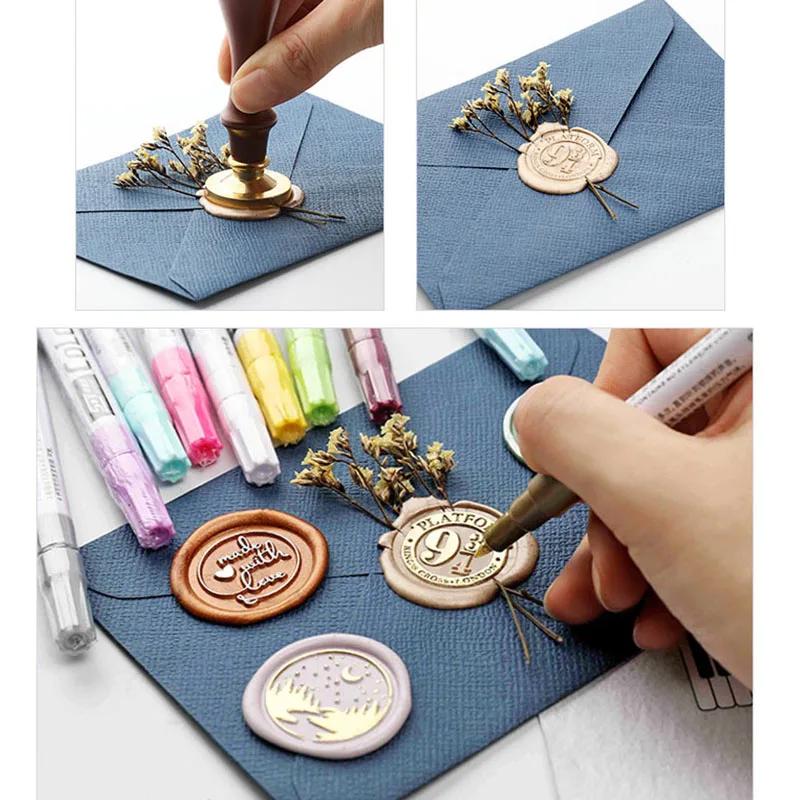 100Pcs Wax Seal Beads Material Retro Wax Seal Stamp Scrapbook Material Craft Decoration Wedding Birthday Stamp Wax Lacquer Seals