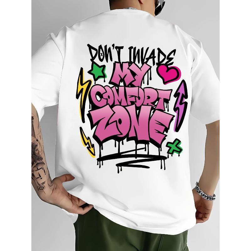 

Мужская летняя футболка с коротким рукавом, принтом и круглым вырезом для занятий спортом на открытом воздухе, модная S