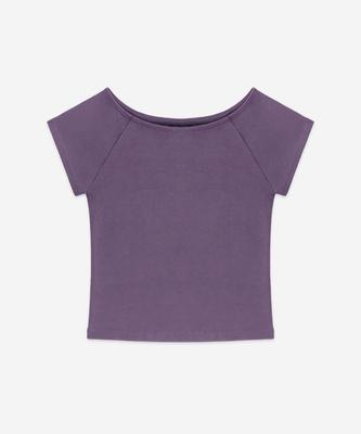 Debiweeo Women'S Yoga Wear Devi-Do1001-Purple Pilates [Do] Soft Cap Sleeve T-Shirt