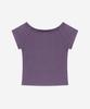 Debiweeo Women'S Yoga Wear Devi-Do1001-Purple Pilates [Do] Soft Cap Sleeve T-Shirt