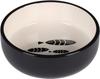 Cat Bowl - FLAMINGO - Ceramic Bowl - Black and White - 400 Ml - Modern Design