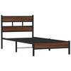 VidaXL Bed Frames Without Mattress Brown Oak 75x190cm Engineered Wood, Single Bed, Bedroom Furniture, Bed 4017298