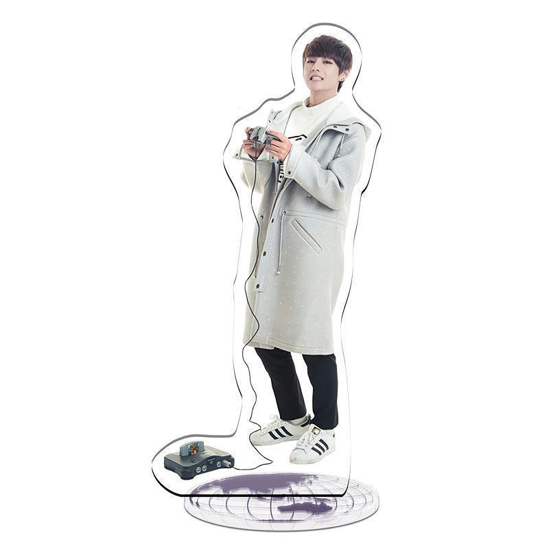 Kpop Bts Star Bangtan Boys Acrylic Stand Figure Double Side Home Table Decor