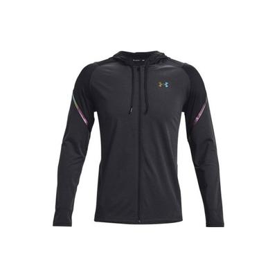 Pletená mikina s kapucňou a zipsom Color Block Športová tréningová fitness bunda Pánske vrchné diely Čierna 1366170-001