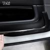 4pcs ABS Carbon Fiber/Black For Land Rover Range Rover Sport 2014-2019 Car Inner Door Decoration Strip Trim Car Accessories
