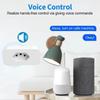 Tuya 16A Smart Life APP Remote Compatible Smart Socket Brazil Standard WiFi Smart Plug Voice Work for Google Home Alexa