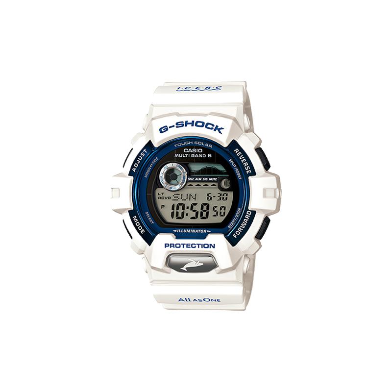 

Casio G-SHOCK Love The Sea And The Earth Theme Six Radio Waves Moon Age Tide Quartz Movement Japanese and Korean Watch Men s Watch White GWX-8902K-7JR білий