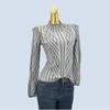 Women's Half Turtleneck Dark & Light Gray Woven Silm Long Sleeves Elastic Soft Plaid Knitting Bottoming Shirt Stylish Pullover