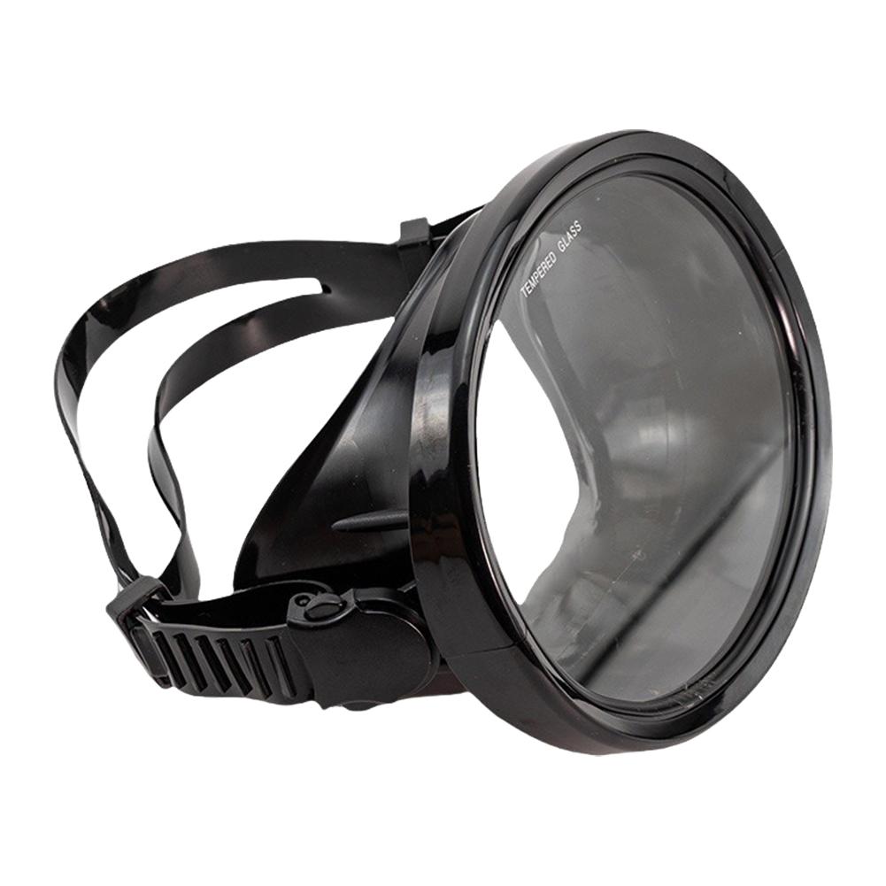 Oval Diving Mask Spearfishing Mask Anti-Leak Single Lens Scuba Mask Adjustable Freediving Water Mask for Underwater Adventures