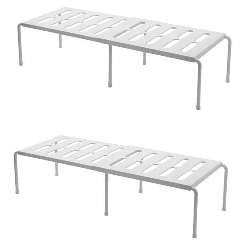 M-Modern-Telescopic & Stackable Shelf Frame Space-Saving Shelf In Kitchen Household Living Room Dormitory Storage Rack